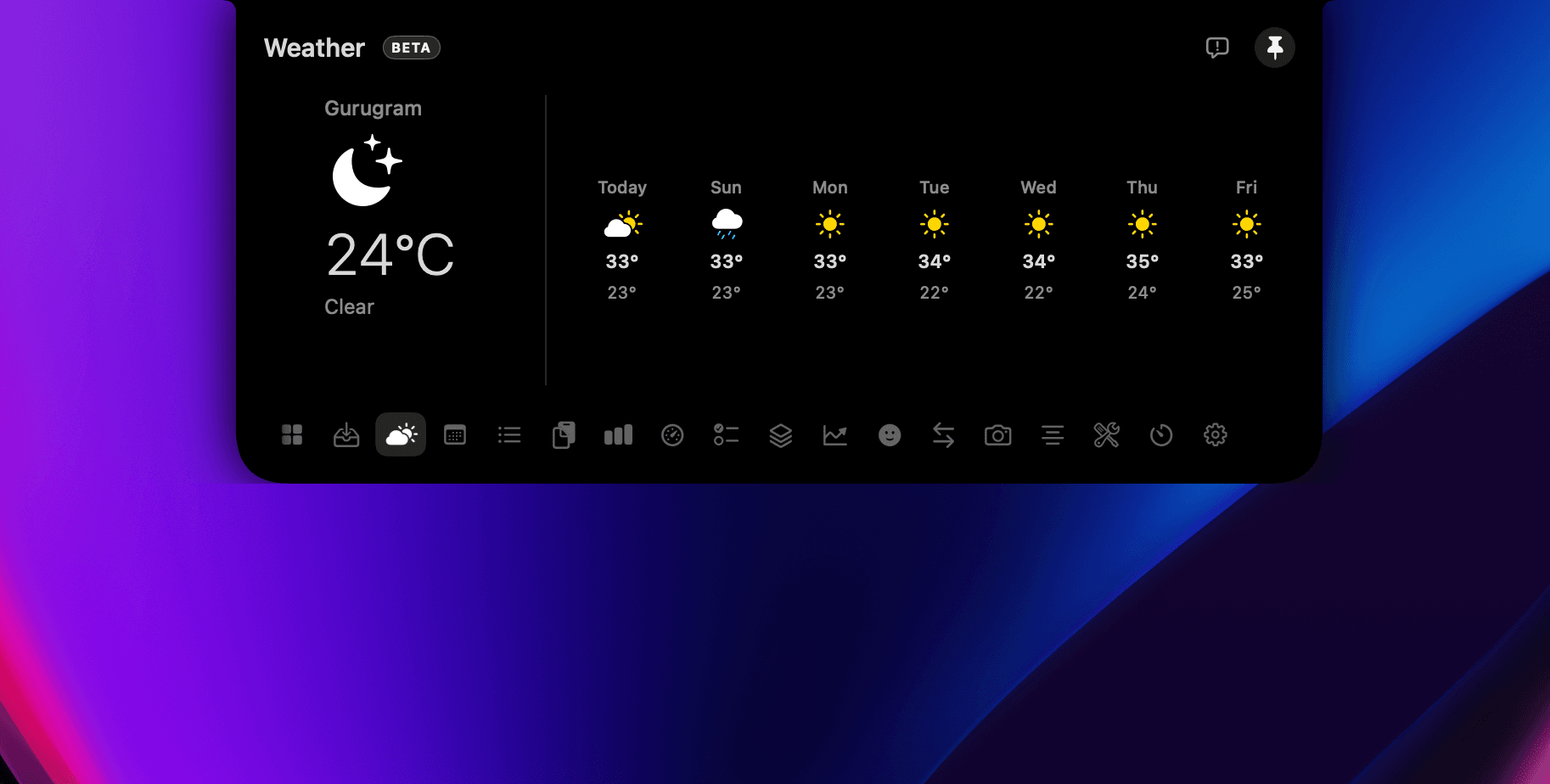 Weather & forecast screenshot