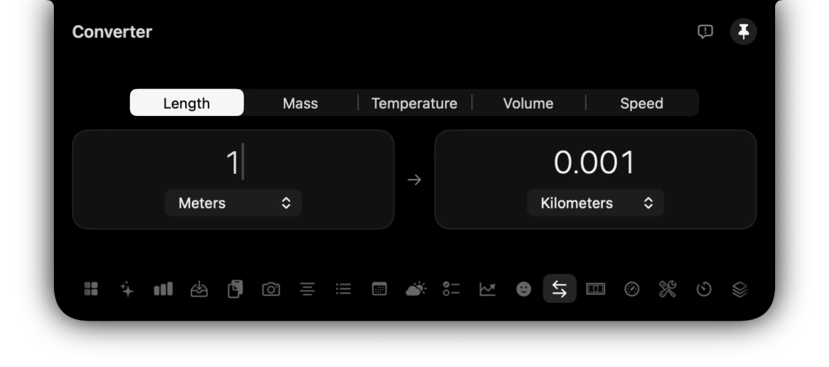 Converter in the OmniNotch panel